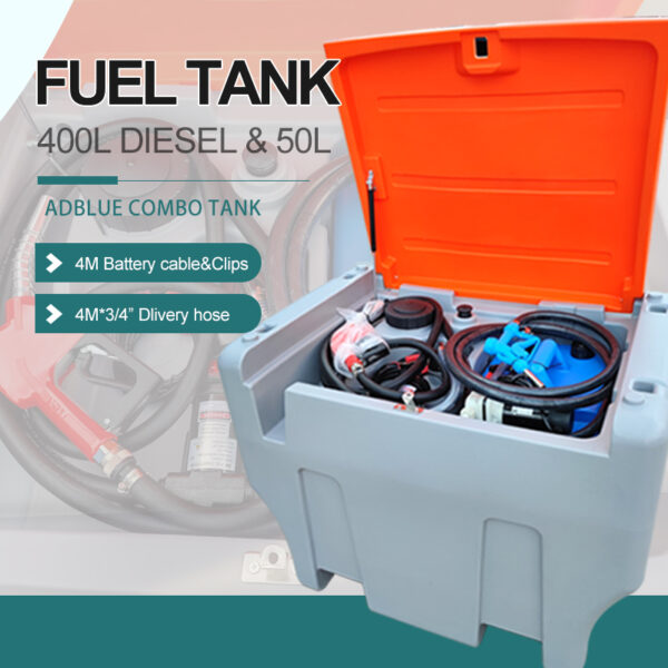 400L Diesel +50L Adblue Combination Fuel Poly Tank DD4050